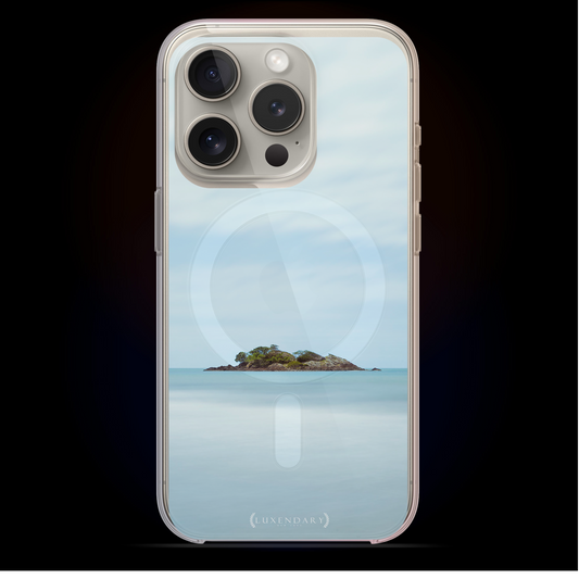 THE LONELY ISLAND SEETHROUGH, iPhone 15 / Pro / Pro Max / Plus clear case with Magsafe